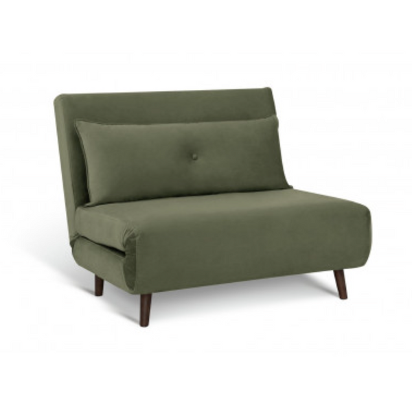 Habitat Roma Small Double Boucle Chair bed Sage Green 19590322
