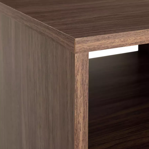 Home Malibu 1 Drawer Bedside Table - Walnut 17863563
