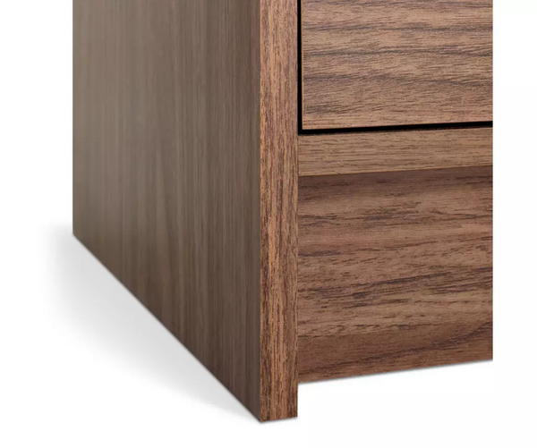 Home Malibu 1 Drawer Bedside Table - Walnut 17863563
