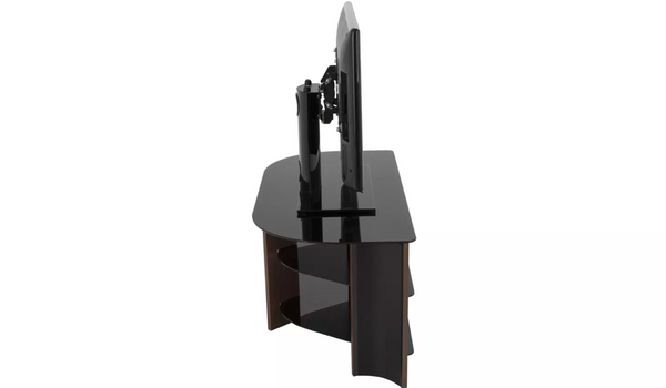 AVF Up To 42 Inch TV Stand - Black Glass and Walnut Effect 19416602