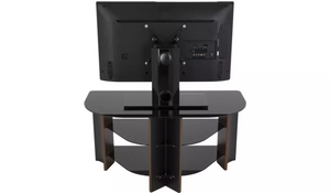 AVF Up To 42 Inch TV Stand - Black Glass and Walnut Effect 19416602