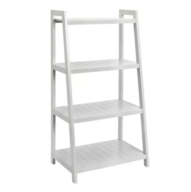 Home 4 Tier Tongue And Groove Ladder Shelving Unit 17764851