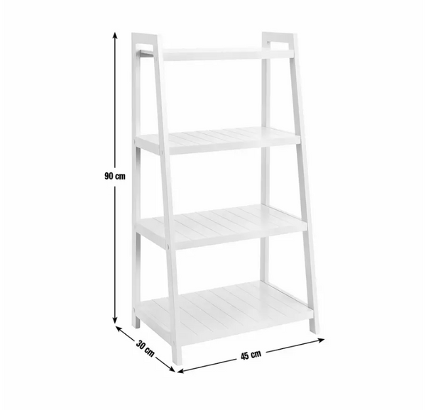 Home 4 Tier Tongue And Groove Ladder Shelving Unit 17764851