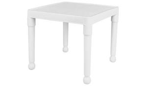 House Toys Kids Plastic Table & 2 Chairs - White 18366887