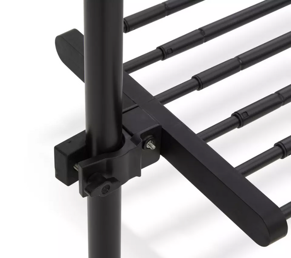 Home Single Adjustable Ceiling Rail - Black 14197816
