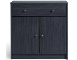 Home Maine 2 Door 1 Drawer Sideboard - Black 14646989