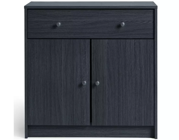 Home Maine 2 Door 1 Drawer Sideboard - Black 14646989