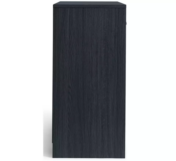Home Maine 2 Door 1 Drawer Sideboard - Black 14646989
