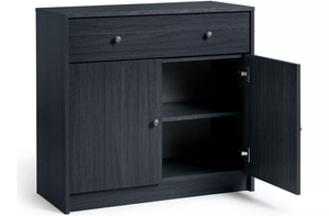 Home Maine 2 Door 1 Drawer Sideboard - Black 14646989