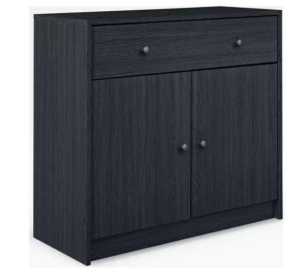Home Maine 2 Door 1 Drawer Sideboard - Black 14646989