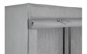 Home Covered Single Wardrobe with Storage - Grey 17812026