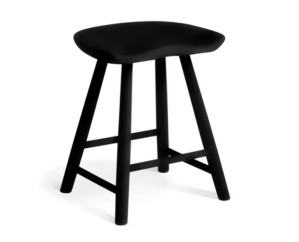 Barnwell Oak Short Stool - Black 14581381