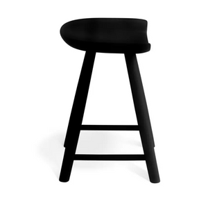 Barnwell Oak Short Stool - Black 14581381
