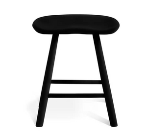 Barnwell Oak Short Stool - Black 14581381