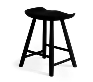 Barnwell Oak Short Stool - Black 14581381