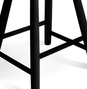 Barnwell Oak Short Stool - Black 14581381