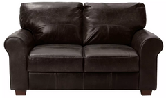 Home Salisbury Leather 2 Seater Sofa - Chocolate 13336348