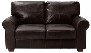 Home Salisbury Leather 2 Seater Sofa - Chocolate 13336348