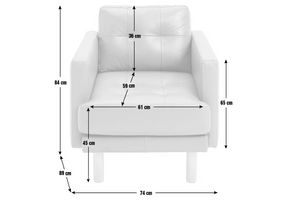 Newell Leather Armchair - Tan 12005498