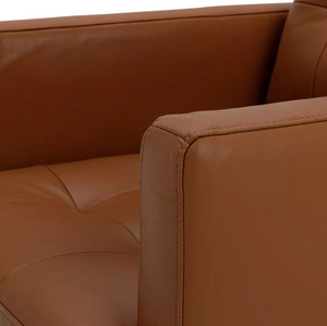 Newell Leather Armchair - Tan 12005498