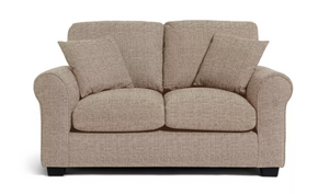 Home Lisbon Fabric 2 Seater Sofa - Stone 15945861