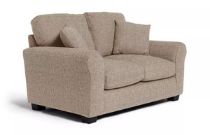Home Lisbon Fabric 2 Seater Sofa - Stone 15945861