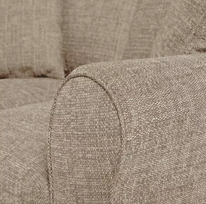 Home Lisbon Fabric 2 Seater Sofa - Stone 15945861
