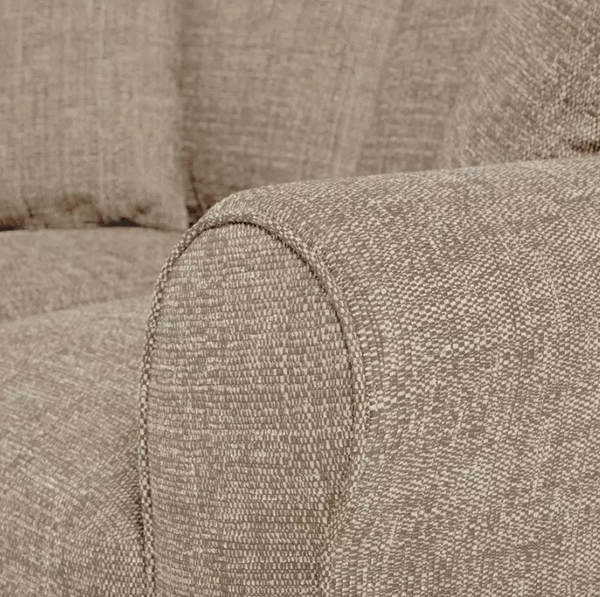 Home Lisbon Fabric 2 Seater Sofa - Stone 15945861