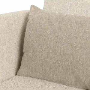 Home Andy Fabric 3 Seater Clic Clac Sofa Bed - Natural 17932023