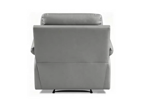 Home Toby Faux Leather Manual Recliner Chair - Grey 18547620