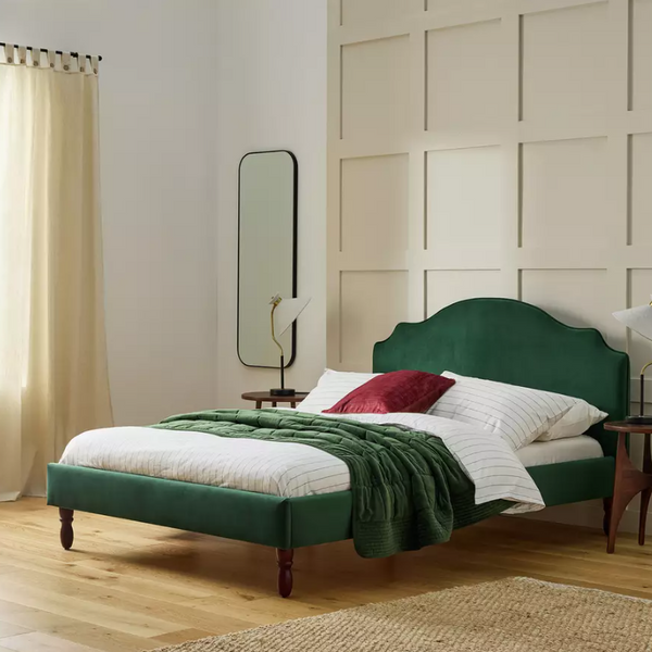 Home Aspley Kingsize Wooden Bed Frame - White 14971379