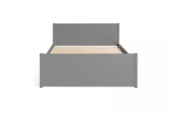 Home Jenson Double Wooden Bed Frame - Grey 17355837