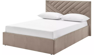 Home Luca End Lift Small Double Ottoman Bed - Latte 14662413