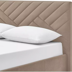 Home Luca End Lift Small Double Ottoman Bed - Latte 14662413