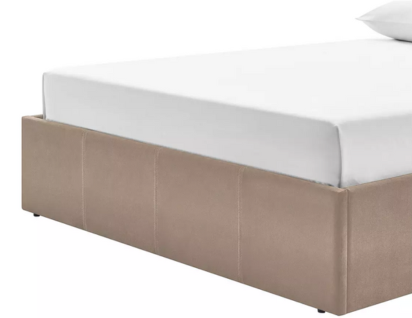 Home Luca End Lift Small Double Ottoman Bed - Latte 14662413