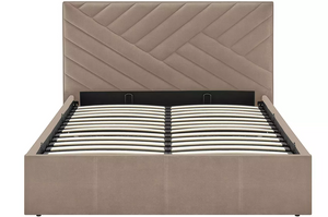 Home Luca End Lift Small Double Ottoman Bed - Latte 14662413