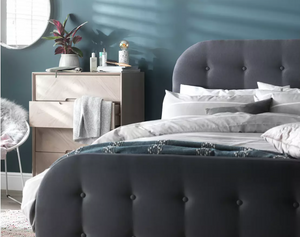 Home Ashby Small Double Fabric Ottoman Bed Frame -Grey 1﻿9209170