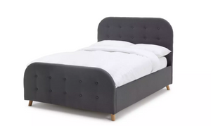 Home Ashby Small Double Fabric Ottoman Bed Frame -Grey 1﻿9209170