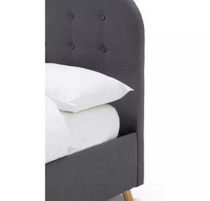 Home Ashby Small Double Fabric Ottoman Bed Frame -Grey 1﻿9209170