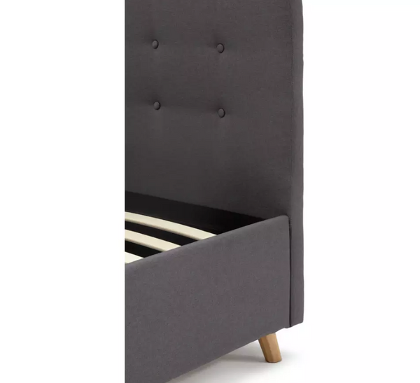 Home Ashby Small Double Fabric Ottoman Bed Frame -Grey 1﻿9209170