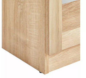 Home Carla 2 Door Display Cabinet - Oak 17684230