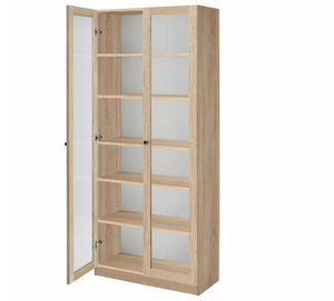 Home Carla 2 Door Display Cabinet - Oak 17684230