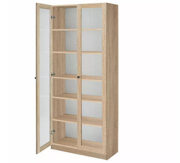 Home Carla 2 Door Display Cabinet - Oak 17684230