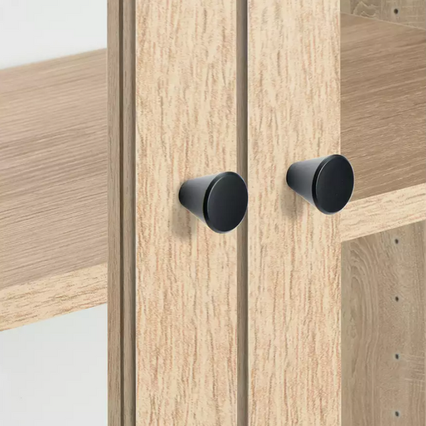 Home Carla 2 Door Display Cabinet - Oak 17684230