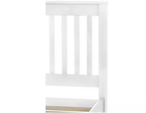 Home Aspley Single Wooden Bed Frame - White 14989622