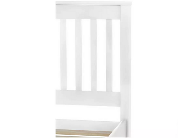 Home Aspley Single Wooden Bed Frame - White 14989622