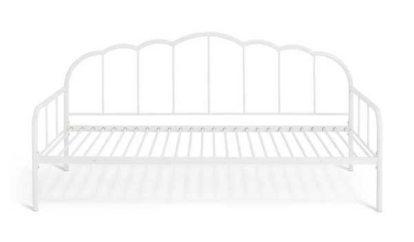 Petal Single Metal Day Bed Frame - White 17806616