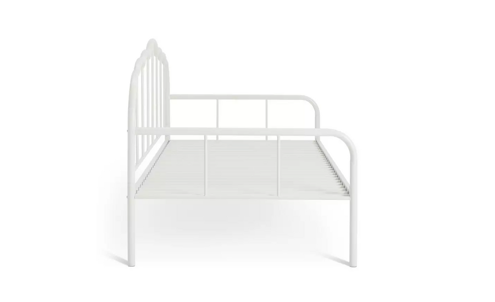 Petal Single Metal Day Bed Frame - White 17806616