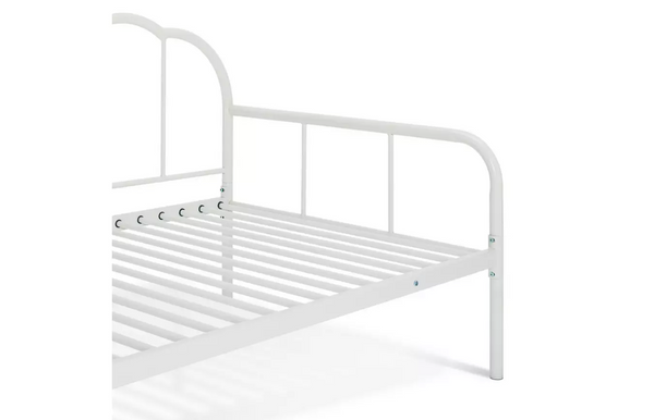Petal Single Metal Day Bed Frame - White 17806616