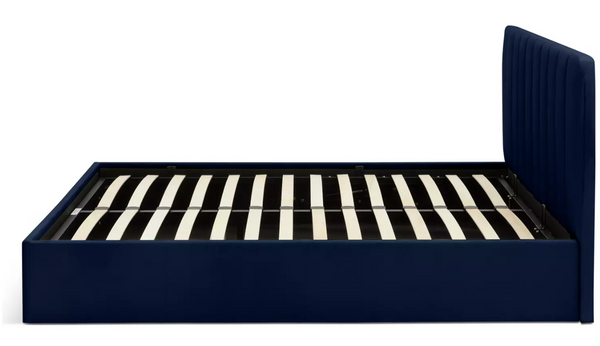 Home Pandora Kingsize End Lift Ottoman Bed - Navy 17751589